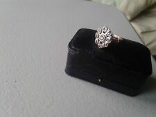 Edwardian 14ct gold Rose cut diamond cluster ring. Early 20th century