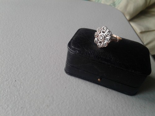 Edwardian 14ct gold rose - edwardian, cut