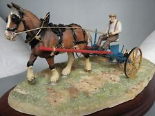 BORDER FINE ARTS ~ ROWING UP HORSE & HAY TURNER ~ BOXED WITH CERTIFICATE