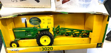 ERTL.1:16. JOHN DEERE 3020 4x2. TRACTOR fitted 4 FURROW ADJUSTABLE PLOUGH.PLOW.