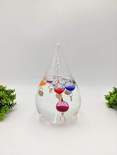 Large free standing tear drop Galileo thermometer 18CM