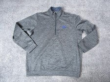 Adidas Track Jacket Mens XL UCLA 1/4 Zip Gray Pullover Long Sleeve Mock Collar