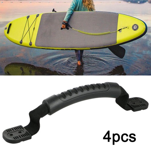 4pcs black rubber kayak - black,