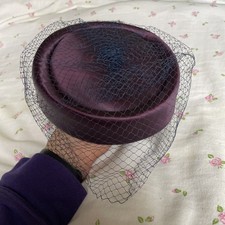 Purple Vintage Wedding Hat