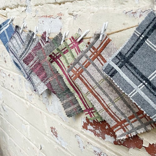 Wool effect country plaid - wool,