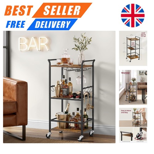 Stylish wheeled drinks trolley - stylish,