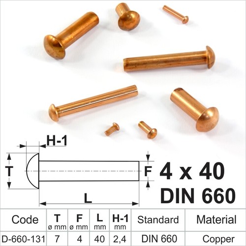Solid copper round - round, pan