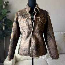 New Womens Aziza Brown Faux