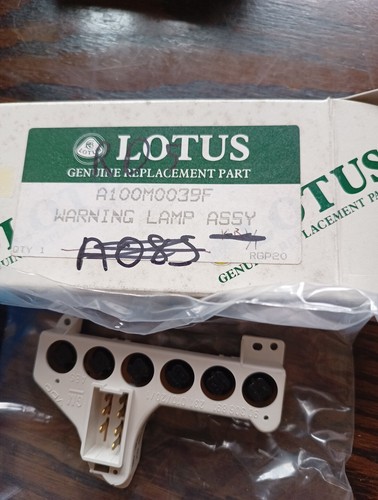 Lotus m100 warning - warning, lamp
