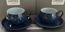 2 DENBY MIDNIGHT CUPS AND