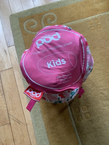 Pod kids pink sleeping bag - sleeping,