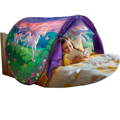 Kids bed tent with light - with,