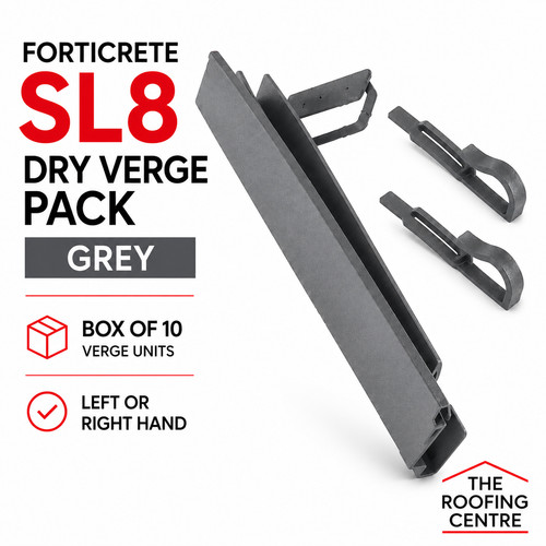 Forticrete sl8 grey dry verge - grey,