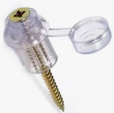 100 3" (70mm PVC CLEAR CORRUGATED FIXING SCREWS WITH A SPACER FOR ROOFING SHEETS