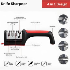 4 Stages Knife Sharpening Kitchen Blade Tool Sharp Professional Knife Sharpener