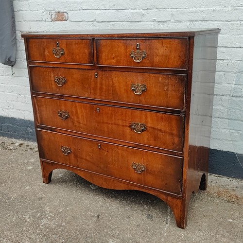 Georgian antique chest drawers - chest,