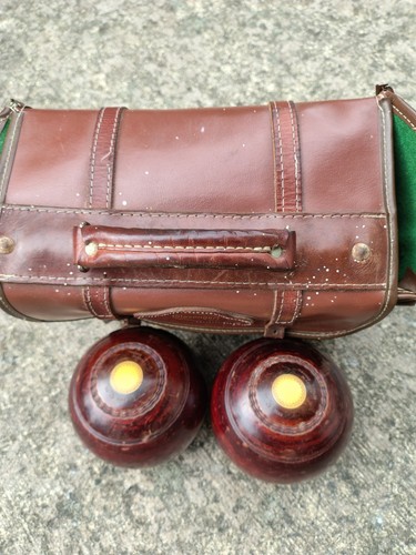 Lignum vitae lawn - bowls, pair