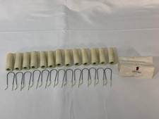 13 x VINTAGE ORIGINAL CARMEN HEATED ROLLERS Green ends with clips