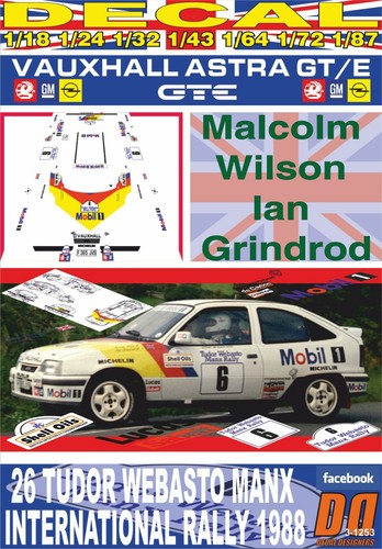 Decal vauxhall astra - vauxhall, gte