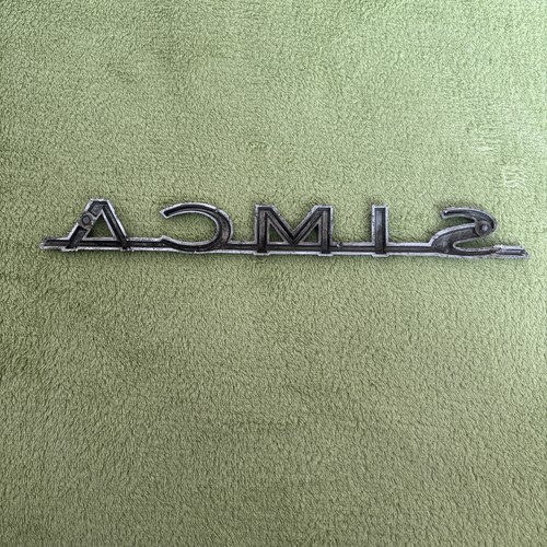 Vintage simca metal car badge - vintage,