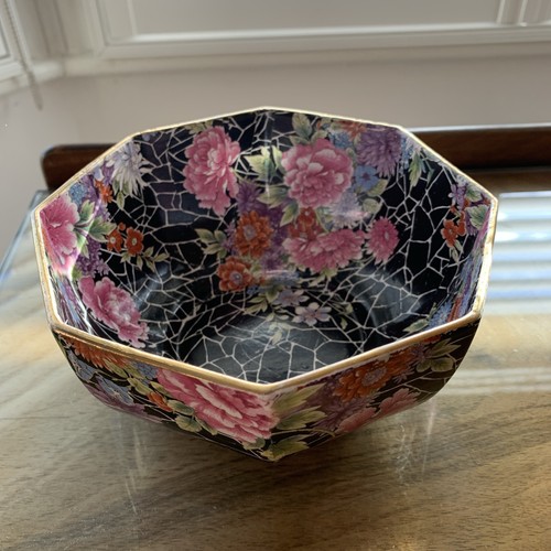 Antique shelley octagonal bowl - shelley,