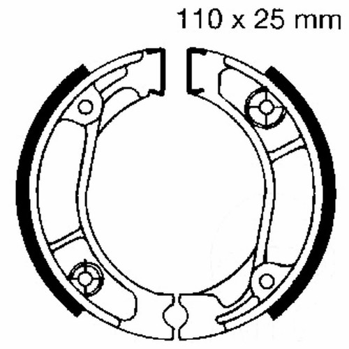 Pair brake jaws - ebc, h304