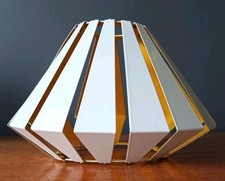 Vintage White Enamelled Metal Ceiling Light Shade - Hans-Agne Jakobsson