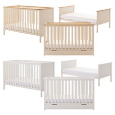 Obaby Evie Cot Bed White or