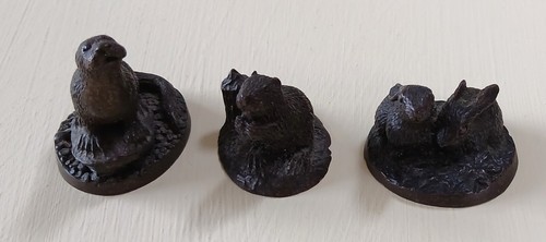 Bronze tone mini animals - bronze,