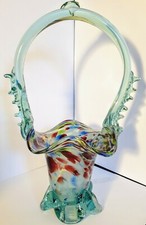 Victorian Glass Basket c.1870 