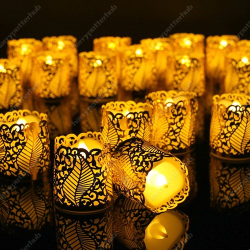 Pcs led tea lights - 12/24,