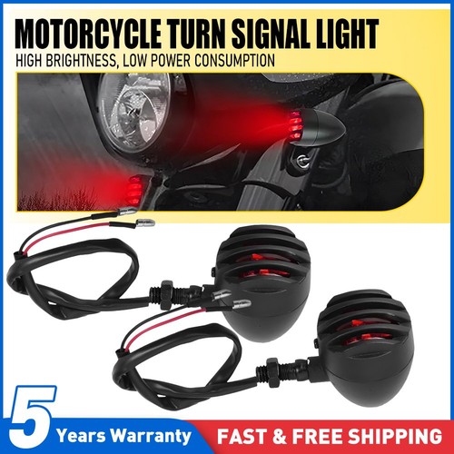 Motorcycle turn signal - turn, red