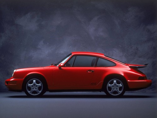 Classic red porsche - classic, turbo