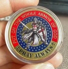 Knight's Armour Religios Warrior Beautiful Commemorative Coin.