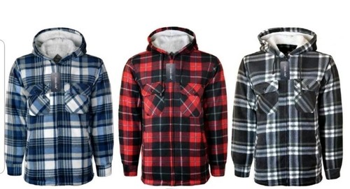 New mens thick padded - new, fleece