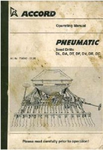 Accord pneumatic seed drill - accord,