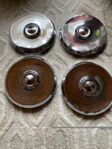 Chrome hubcaps - 4, 9”