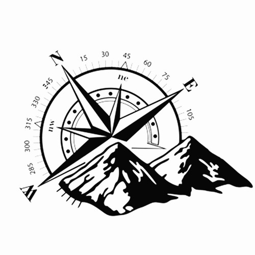Car stickers compass totem - stickers,