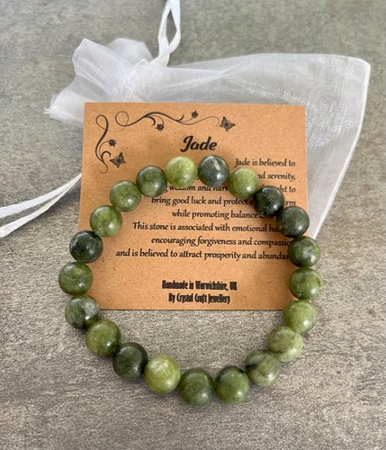 Jade bracelet stretch - jade,