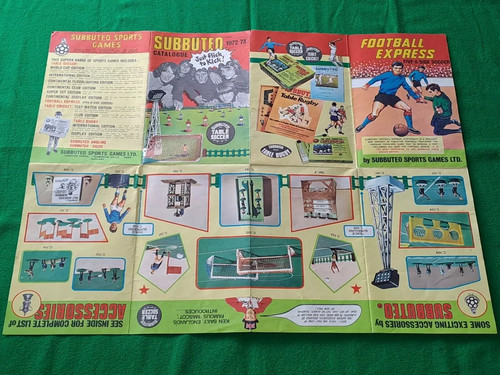 Subbuteo catalogue 1972 - subbuteo,