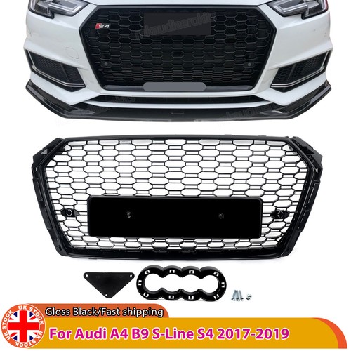 Gloss black front bumper grill - bumper,