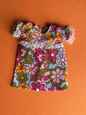 🧡 Vintage 1970s Bradgate Silky, Mary Quant Daisy Doll Size DRESS - VGC