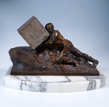 Wiener Bronze Desk Set Carl