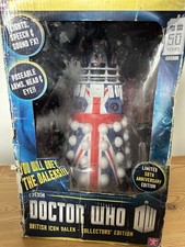 DOCTOR WHO DALEK UNION JACK 50TH ANNIVERSARY SPEAKING 12 INCH New-used condition