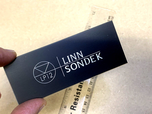 Linn sondek turntable - turntable, badge