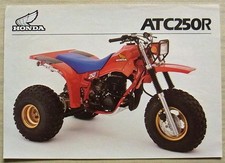 HONDA ATC250R OFF ROAD ALL TERRAIN CYCLE Sales Specification Leaflet JAN 1983