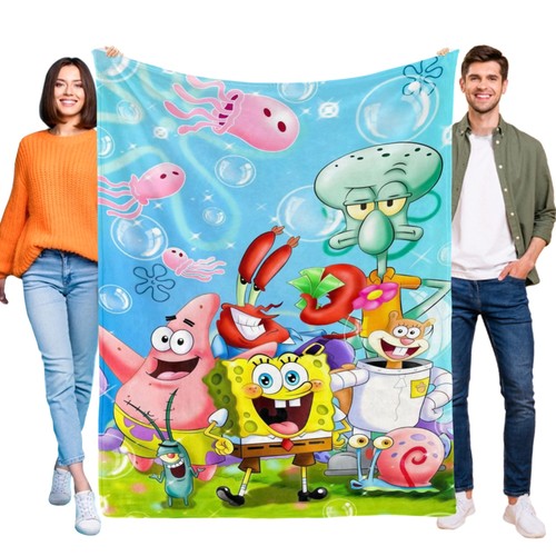 Spongebob blanket soft flannel - spongebob,