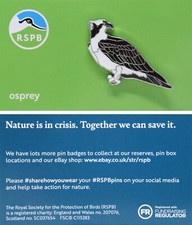 RSPB Pin Badge Osprey NIIC