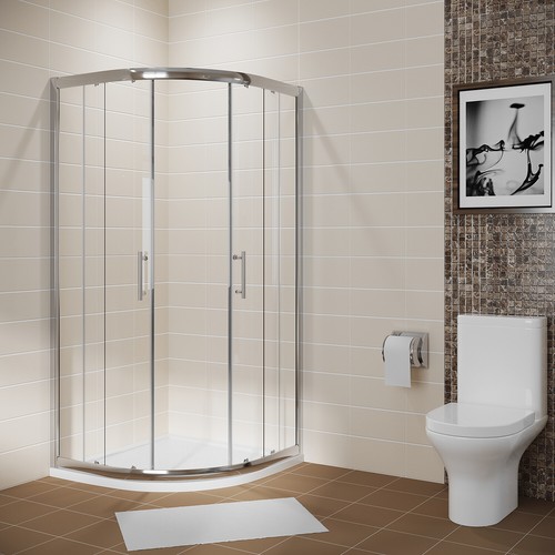 Quadrant shower enclosure - shower, and