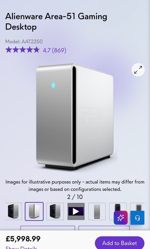 Top spec rrp 5700 - £5700, alienware